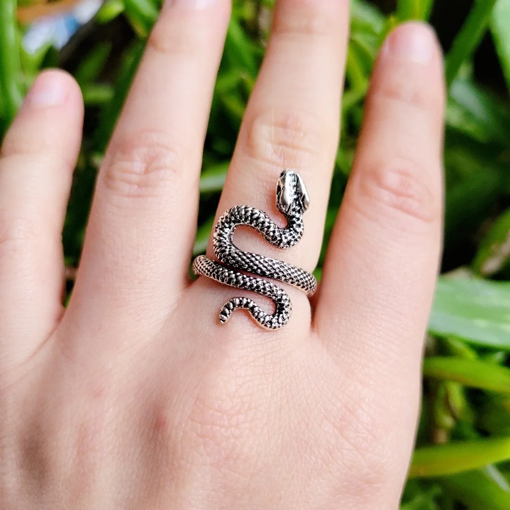 New Classic Silver Snake Ring